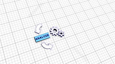 Process diagram. Sketch animation.