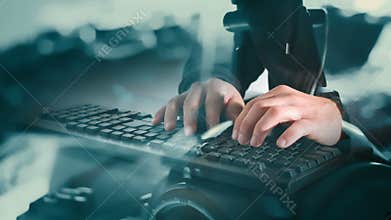 Hacker cyber crime attack