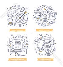 Content Marketing Doodle Illustrations