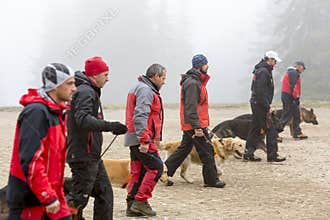 Red Cross search and rescue team