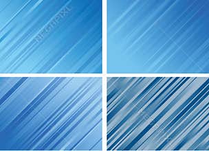 Set of Striped Backgrounds
