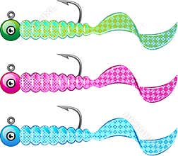 Soft plastic bright jig fishing lure