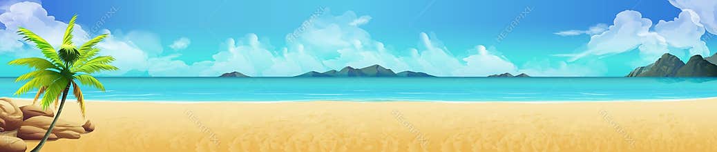 Tropical beach background