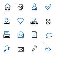 Contour basic web icons
