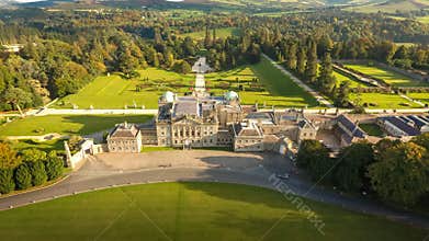 Aerial view. Powerscourt gardens. Wicklow. Ireland