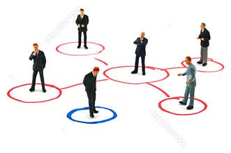 Networking business people