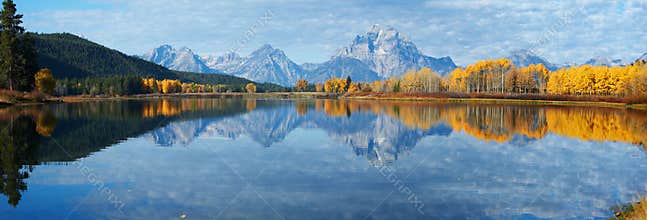 Autumn landscape in Yellowstone, Wyoming, USA