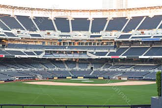 Empty baseball stadium