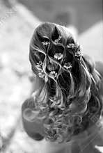 Bride's hair