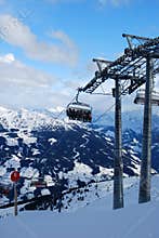Ski lift resort austria