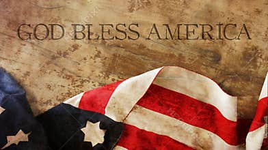 God Bless America. Flag