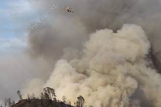 Wildfire and tanker