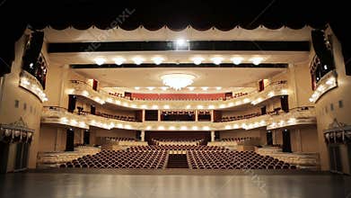The auditorium in the theater
