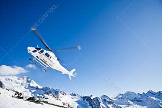 Heli Skiing Helicopter
