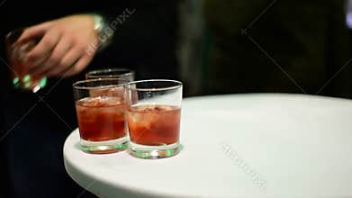 Alcoholic punch at the party