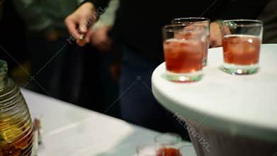 Alcoholic punch at the party