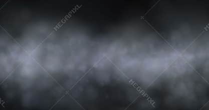 4K digital perfectly seamless loop of smoke slowly floating like fog through space against