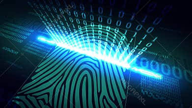 The system of fingerprint scanning - biometric security devices
