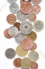 Coin collection with old coins