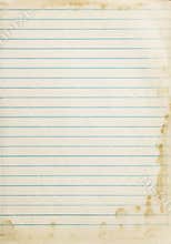 Vintage copybook page