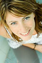 Woman looking up