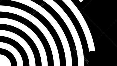 White circle spinning around one by one