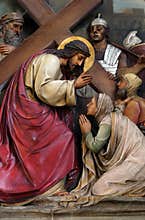 8th Stations of the Cross,Jesus meets the daughters of Jerusalem