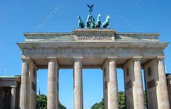 Historic buildings in Berlin Brandenburger Tor - Brandeburg gate