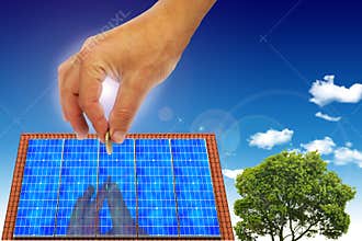 House with solar energy to make money