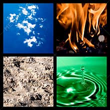 Four elements collage