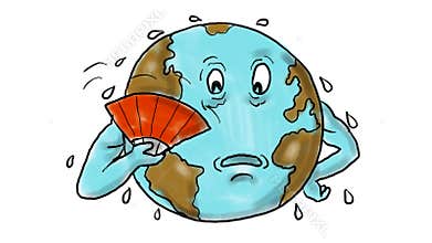 Earth Global Warming Drawing 2D Animation