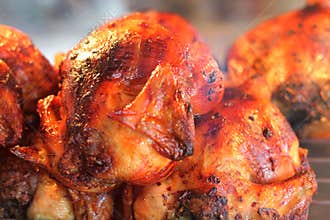 Grilled Black Pepper Chicken in Glass Cup. Has a delicious taste.