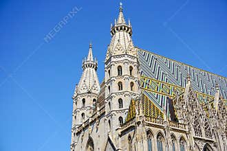 St. Stephen`s Cathedral in Vienna, Austria.