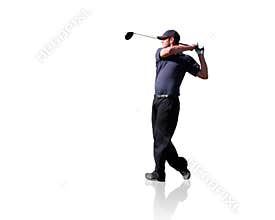 Golfer Isolated