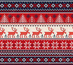 Ugly sweater Merry Christmas Happy New Year seamless pattern frame