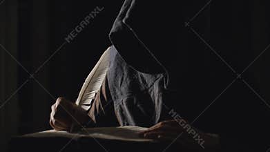 Dark Wizard is making notes
