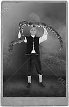 Vintage Circus Performer, Carnival, Snake, Act, Show