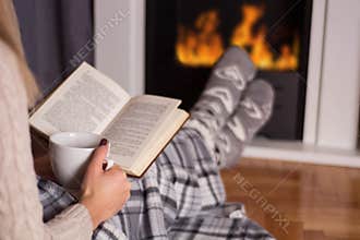 Winter Coziness: Fireside Reading Retreat