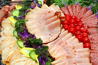 Cold meat platter