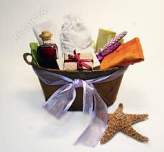 Spa gift basket