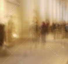 Blurred ghost people