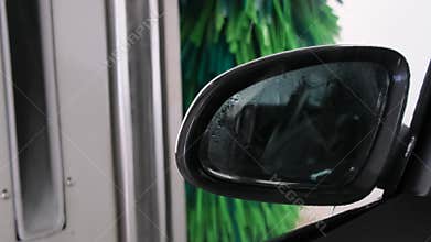 Car wash view from inside the car