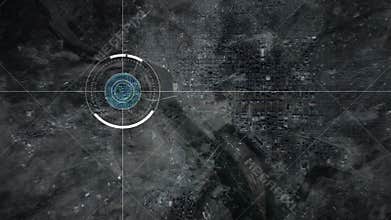 Surveillance drone camera scanning Washington