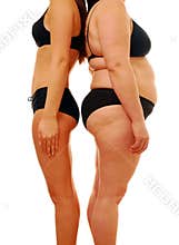 Fat thin woman