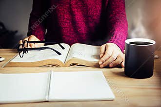 Education People Reading Books Study Concept,University students open books in home