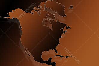 North America - Map - Outline