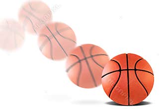 Bouncing basketball