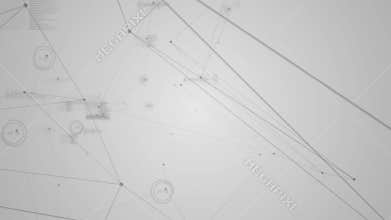 Data connections moving and sound waves against white background