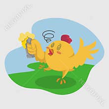 Cute Chick Illustration
