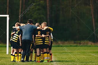 Coach Coaching Junior Football Team
